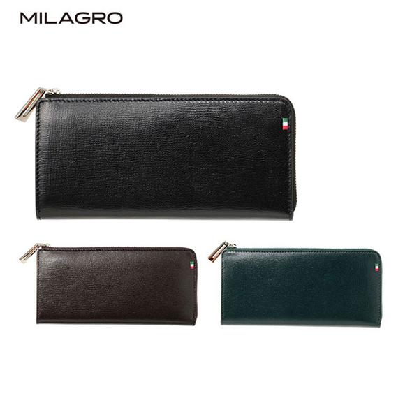 ビスポーク ミラグロ 伊・ボナウド社 パルメラートゴート L字ファスナー長財布 CA-PG-654 ...