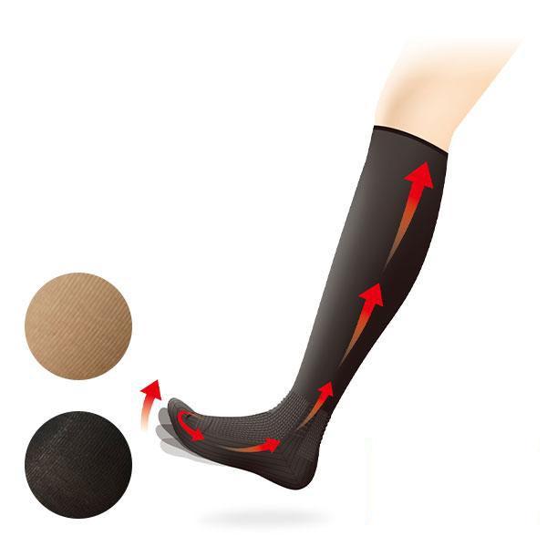 蘭華 履くだけ溜めないポンプアップ靴下 2足組 1セット（2足組）