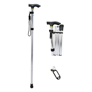 monomania 折りたたみ杖 全15種 軽量 5段階 調整 敬老の日 プレゼント 男女 兼用 高齢者 介護 老人会 町内会 イベント 景品 無地 シルバー