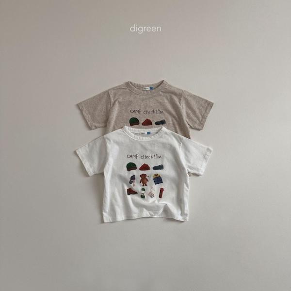 韓国子供服 Digreen camping T