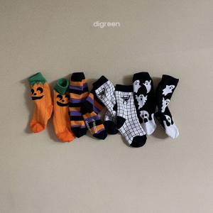 韓国子供服 Digreen HALLOWEEN socks 4足set こども用 靴下｜sanki-shop2020