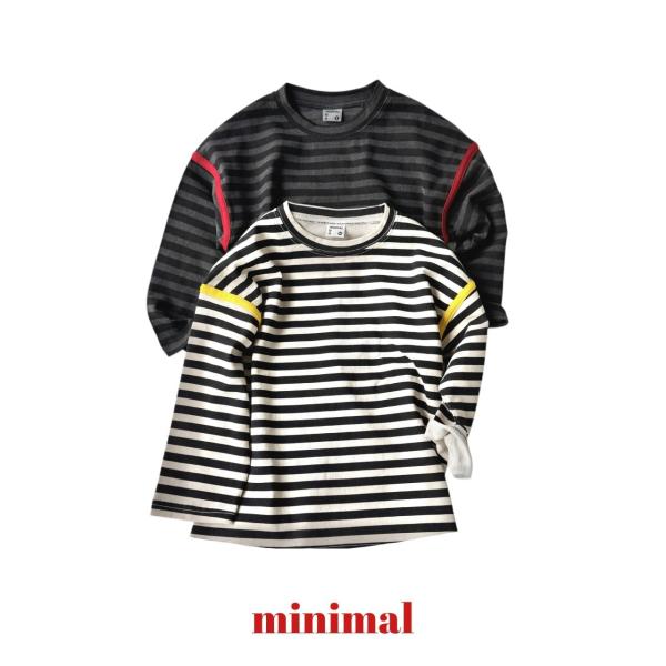 韓国子供服 MINIMAL pigment line T