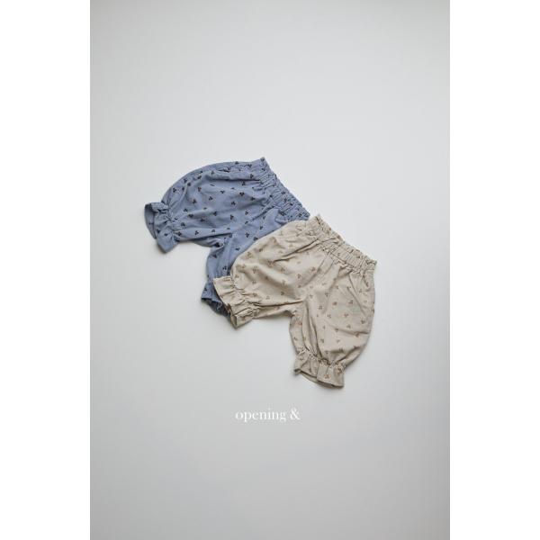 韓国子供服 openingN cherry bongbong pants