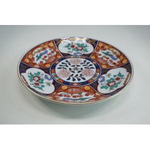 古伊万里焼 鉢 染錦見込鳳凰丸紋高台鉢 item no.2f434 : ハマダヤ食器