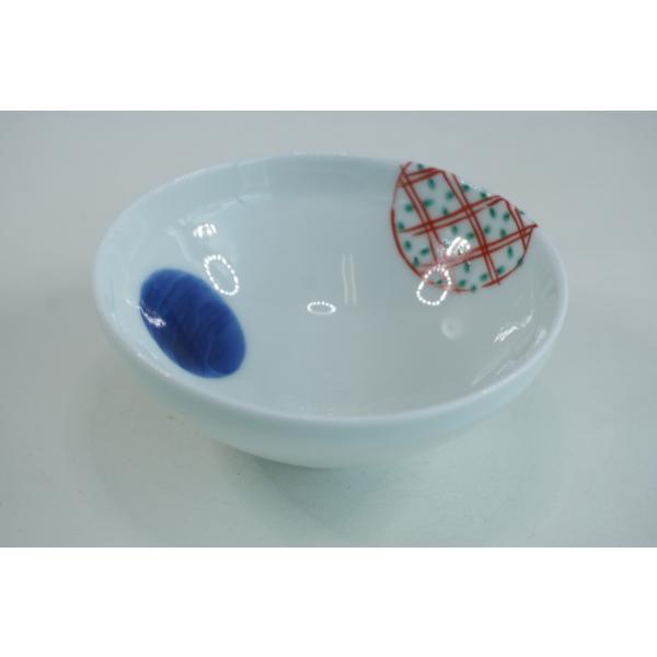 染錦丸紋　酒杯小付　有田焼　日本製　小鉢　小付　和食器