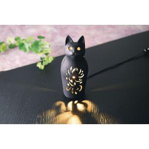 岩鋳製 南部鉄器 フロアライト ネコ インテリア 猫 敬老の日 ギフト 御