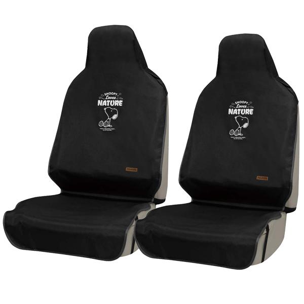 防水 シートカバー 前席用 フロント用 汎用 軽自動車 普通車 座席 運転席 助手席 兼用 2枚セッ...