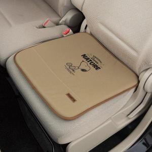 SNOOPY（スヌーピー） カーシート クッション トリプル 車用 プレス 1