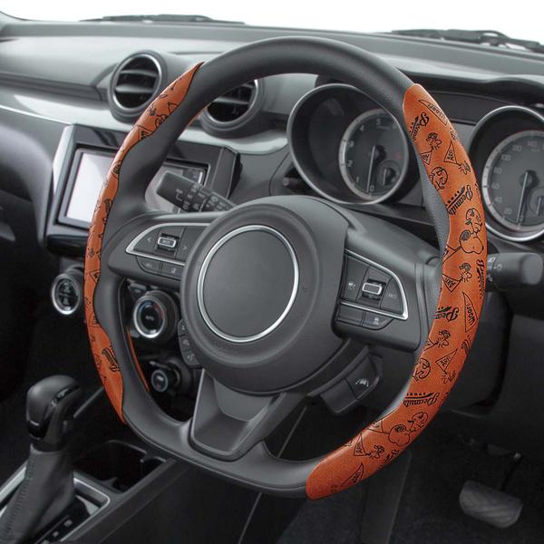 ハンドルカバー 軽自動車 Sサイズ 普通車 Mサイズ 兼用 車 自動車用 ステアリングカバー かわい...