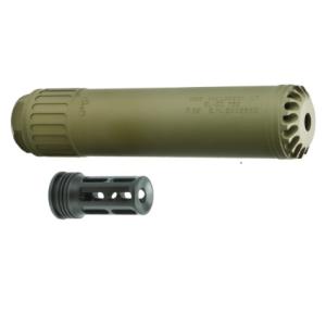 ANGRY GUN サイレンサー SURE FIRE SOCOM 762 & QD ハイダー FDEカラ