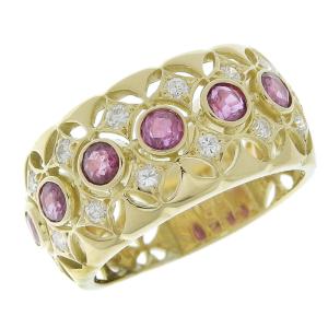 K18YG イエローゴールド ダイヤ0.02ct ドラゴン 龍 竜 モチーフ リング  