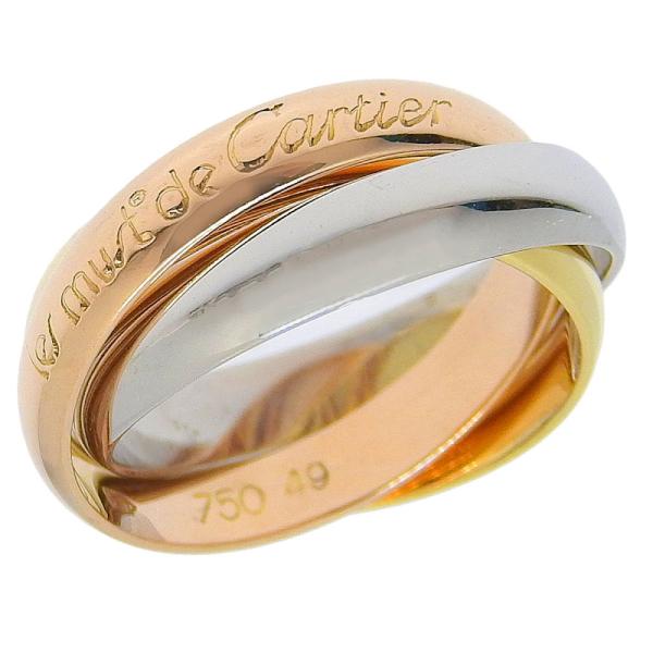 カルティエ トリニティ リング #49 8.5号 K18YG/WG/PG 新品仕上げ済み 18K 1...