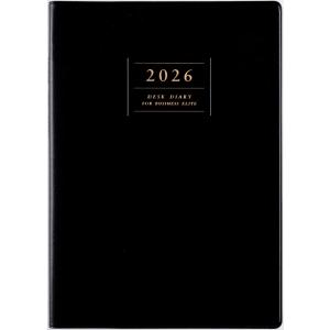 2026年1月始まり　No.53 デスクダイアリー [黒]  高橋書店 A5判