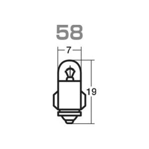 スタンレー　パネル、メーター用電球　A1274　10 個 セット　12V 1.5W　T7　BA7s　...