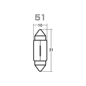スタンレー　ルームランプ、マップランプ用電球　A3175B　10 個 セット　12V 10W　T10...