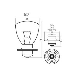 スタンレー　ヘッドランプ フォグランプ 電球 つば付きシングル　A5575　10 個 セット　12V...