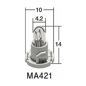 スタンレー　ミニチュア電球　MA421　10 個 セット　14V 80ｍA　T4.2　ヒーコン照明全...