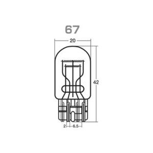 スタンレー　耐震電球　W4800　10 個 セット　12V 21/5W　T20　W3×16q　STA...