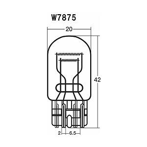 スタンレー　ウエッジベース電球　W7875　10 個 セット　12V 21/5W　T20　W3×16...