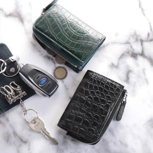 クロコダイル キーケース スマートキー キーホルダー 黒023 : ライパラ