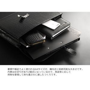 スモール クロコダイル ビジネスバッグ A4対...の詳細画像4