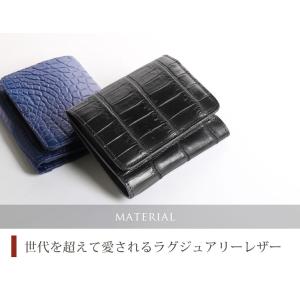 クロコダイル メンズ 財布 マット加工 ボック...の詳細画像1