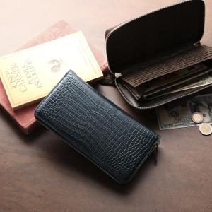 sankyo shokai（三京商会） スモール クロコダイル メンズ 長財布