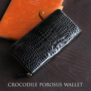 sankyo shokai（三京商会） スモールクロコダイル ポロサス 長財布