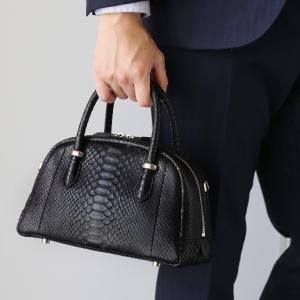 archive ダイヤモンドパイソン×本革×スパイクスタッズ 高級2wayバッグ sankyo shokai（三京商会） ダイヤモンド パイソン メンズ 2WAY