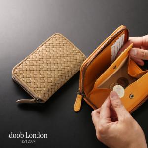 doob London（ドゥーブロンドン） ヌメ革 ラウンドファスナー 折財布