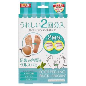 DUOMAGIC フィーリングパック 80ml ペロリン フットピーリングパックペロリン ローズ 2回分 : サン