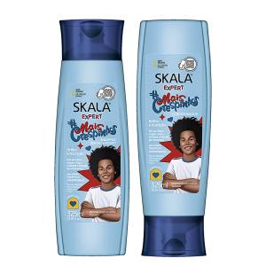 スカラエキスパート カールヘア シャンプー＆コンディショナー2点セット 325ml ブラジル製ヘアケア（男性用カーリーヘア用）｜sannas