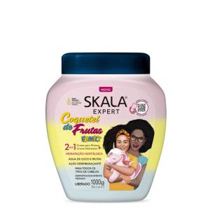 スカラ オリジナル フルーツカクテルファミリー ヘアトリートメント 1000g 大容量ヘアパック 1kg 人気定番 ブラジル製（オールヘアタイプ用）｜sannas