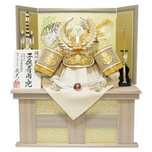 五月人形 徳川家康 着用収納兜飾り 武光作 30号 白木収納セット