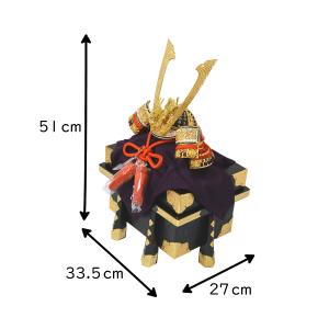 五月人形 コンパクト 平安一水 12号 金小札...の詳細画像1