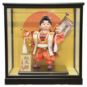 五月人形 お祝いケース飾り 子供大将 6号 桃太郎 間口36cm 5月人形｜sannobu-online