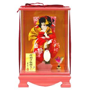 羽子板 お祝い アクリルケース パールピンク 8号 ケース飾り