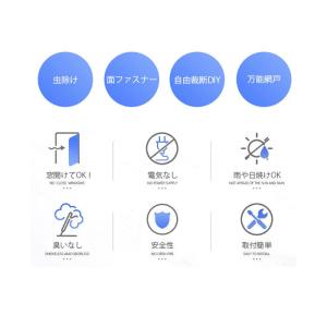 網戸キット 虫よけネット 防虫ネット 自由にカ...の詳細画像3