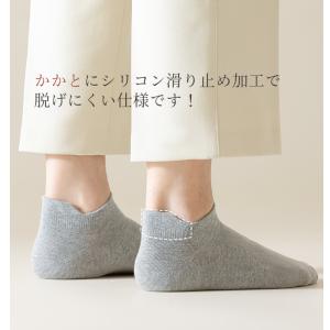 3足組 ソックス スニーカーソックス フットカ...の詳細画像5