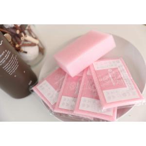 4個セット サンサンスポンジ (ピンク) ソフトタイプ スポンジ キッチンスポンジ 洗剤 食器