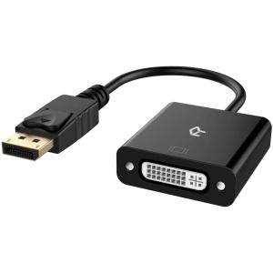 Rankie Displayport（オス）-DVI（メス） 変換アダプター 1080P高解像度 ブラック