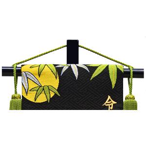 京都西陣の金襴織 招福名前旗 月と虎 金刺繍の詳細画像1