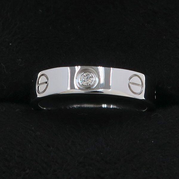 カルティエ ミニラブリング/1Pダイヤ#50(日本サイズ9.5号近辺)  Aランク.