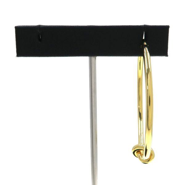 セリーヌ ノット ラージフープ ピアス(片耳)  Aランク.