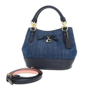 COACH（コーチ） モリ― バケット 22 2WAY デニム レザー デニムブルー