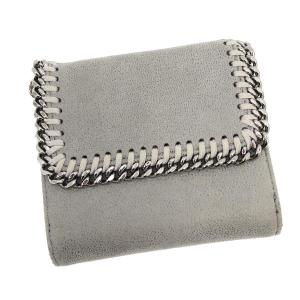 新品　ステラマッカートニー　財布　ファラベラ　ミニウォレット　三つ折り　グレー Stella McCartney（ステラ・マッカートニー） 三つ折り財布 FALABELLA