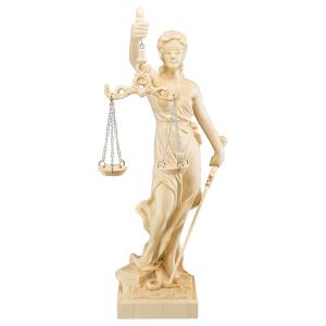 KW-1162 檜一杢彫り 正義の女神テミス像 ギリシャ神話