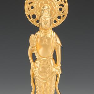 SG-1021 純金製 聖観音菩薩像 立像(小)の詳細画像1
