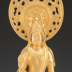 SG-1019 純金製 聖観音菩薩像 立像(大)の詳細画像1