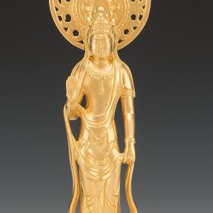 SG-1019 純金製 聖観音菩薩像 立像(大)の詳細画像2